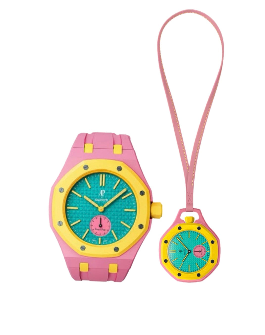 SWATCH x AP ROYAL POP-OTG ROZ (ROSE/JAUNE/TURQUOISE)