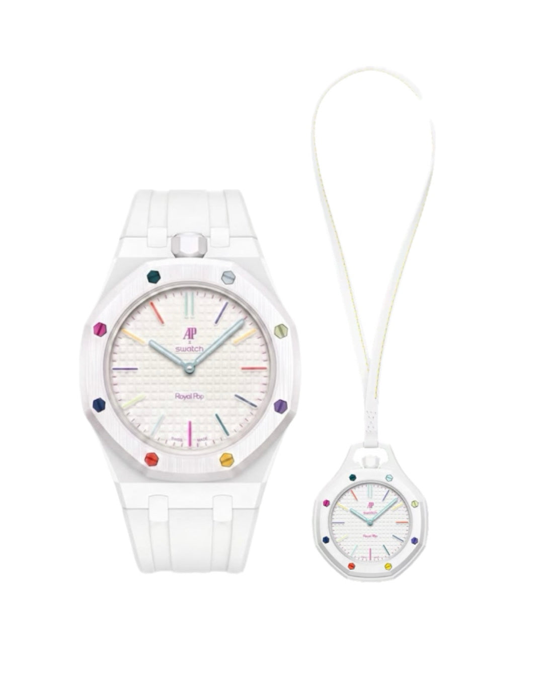 SWATCH x AP ROYAL POP-HIUT BLANC (BLANC/MULTICOLORE)