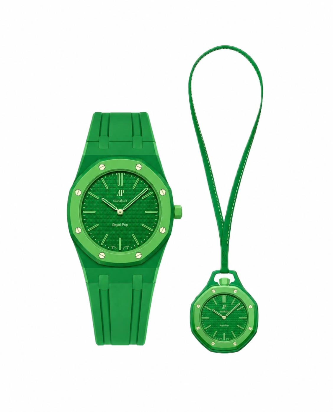 SWATCH x AP ROYAL POP-GREEN EIGHT (VERT)