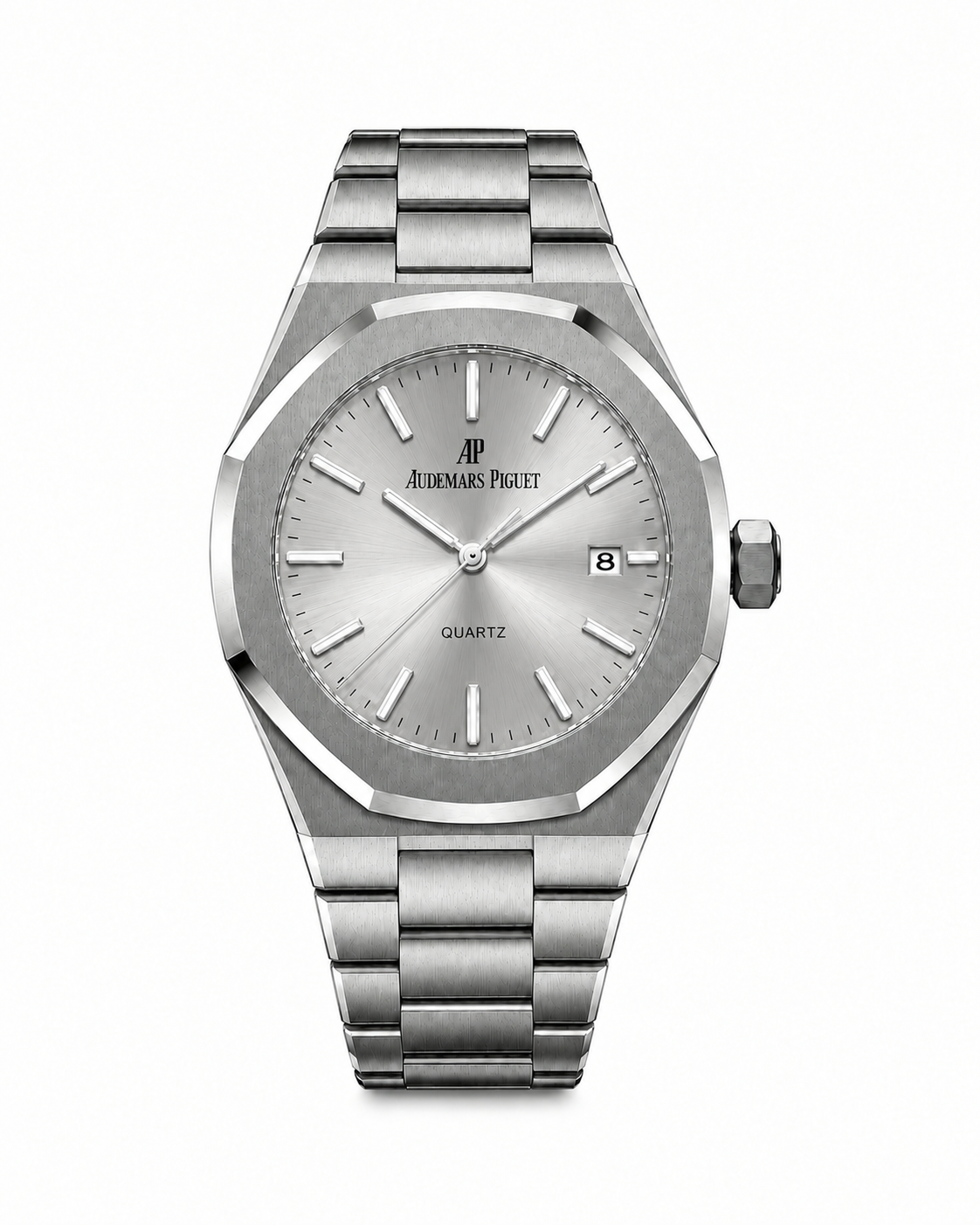 AUDEMARS PIGUET | ROYAL OAK | QUARTZ-CADRAN ARGENTE