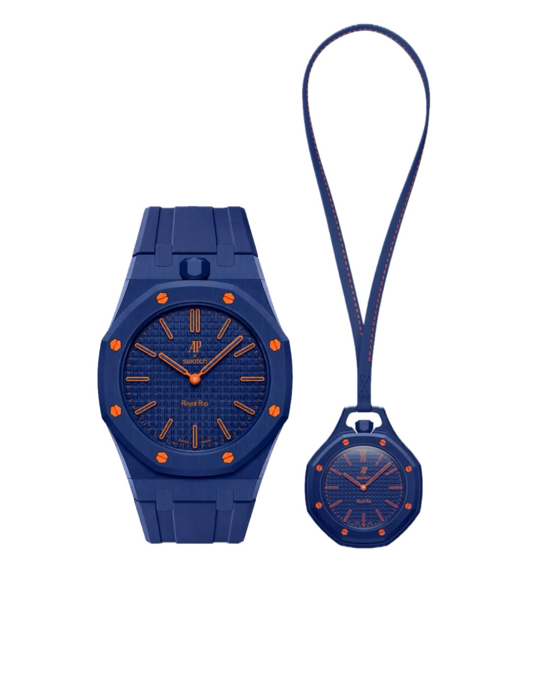 SWATCH x AP ROYAL POP-ORENJI HACHI (BLUE/ORANGE)