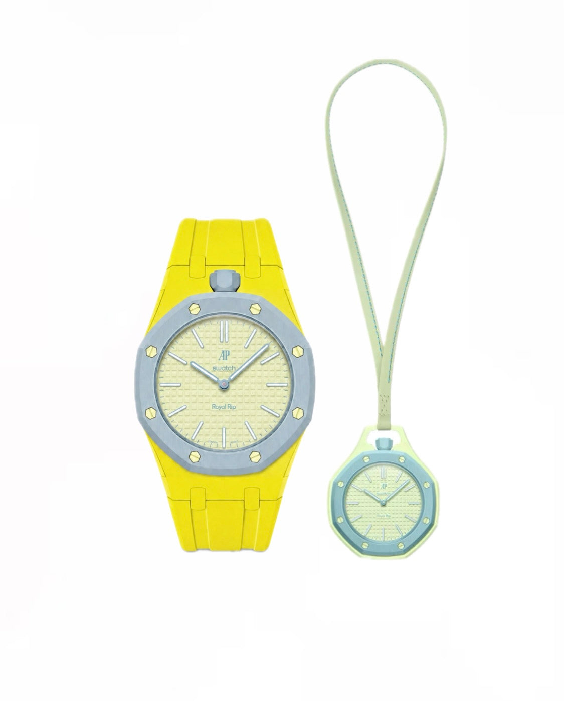 SWATCH x AP ROYAL POP-BLAUE ACHT (CREME/BLUE)