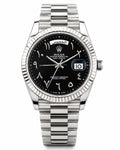 ROLEX DAY-DATE PLATINE | CADRAN NOIR | CHIFFRES ARABES